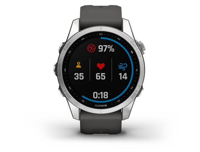 Spordikell Garmin fenix 7S Standard - Silver with Graphite Band