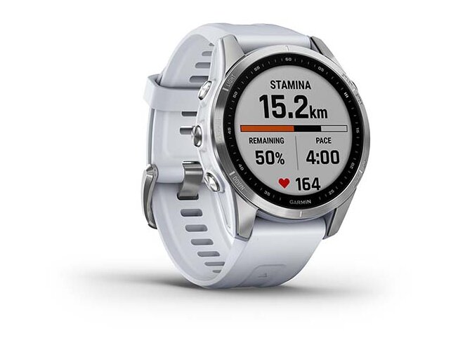 Spordikell Garmin fenix 7S Standard - Silver with Whitestone Band