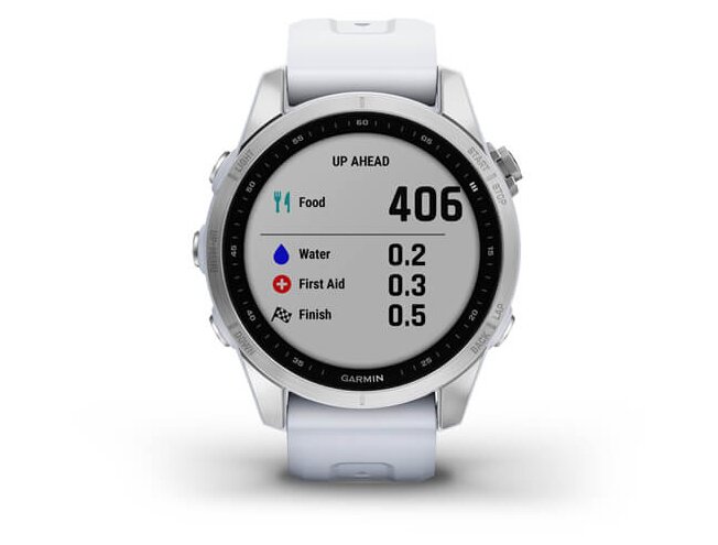 Spordikell Garmin fenix 7S Standard - Silver with Whitestone Band