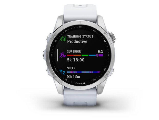 Spordikell Garmin fenix 7S Standard - Silver with Whitestone Band