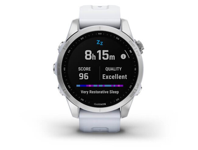 Spordikell Garmin fenix 7S Standard - Silver with Whitestone Band