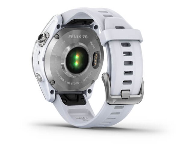 Spordikell Garmin fenix 7S Standard - Silver with Whitestone Band
