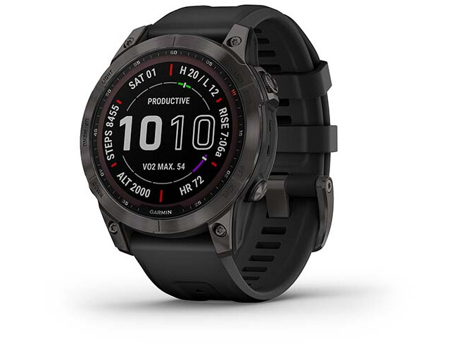 Spordikell fenix 7 Sapphire Solar - Black DLC Ti  Black Band