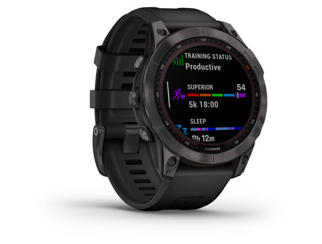 Spordikell fenix 7 Sapphire Solar - Black DLC Ti  Black Band