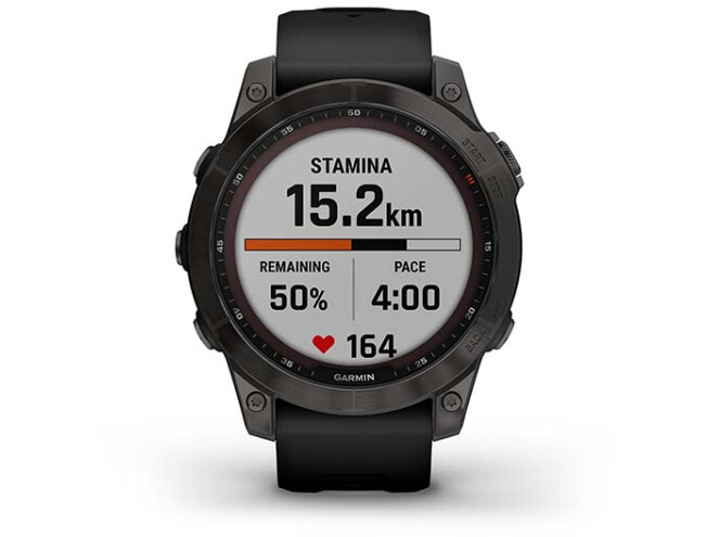 Spordikell fenix 7 Sapphire Solar - Black DLC Ti  Black Band