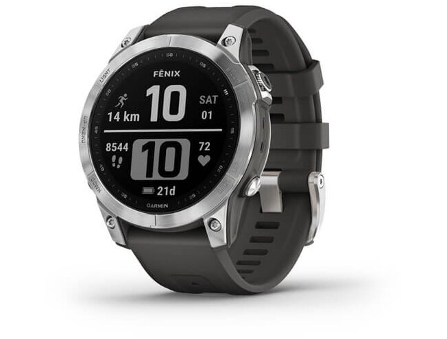 Spordikell Garmin fenix 7 Standard - Silver Graphite Band