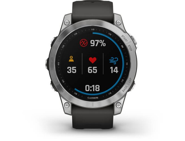 Spordikell Garmin fenix 7 Standard - Silver Graphite Band
