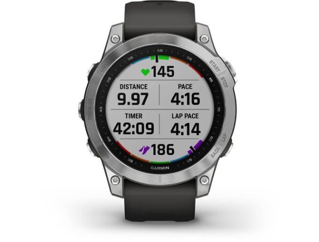 Spordikell Garmin fenix 7 Standard - Silver Graphite Band
