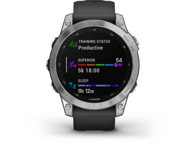 Spordikell Garmin fenix 7 Standard - Silver Graphite Band