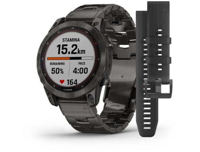 Spordikell Garmin fenix 7 Sapphire Solar - Carbon Gray DLC Ti Carbon Grey DLC Vented Titanium Band Sapphire Solar - Carbon Gray DLC Ti Carbon Grey DLC Vented Titanium Band