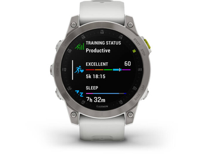 Spordikell Garmin EPIX 2 Sapphire - Carrera White Ti White Band Sapphire - White Titanium