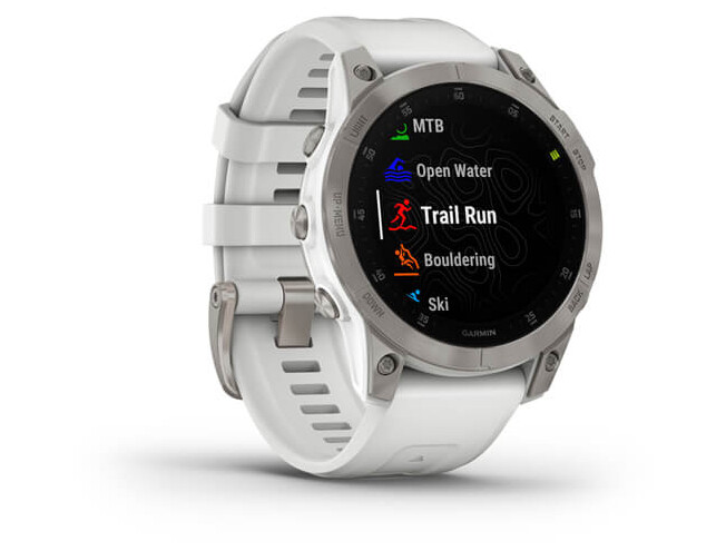 Spordikell Garmin EPIX 2 Sapphire - Carrera White Ti White Band Sapphire - White Titanium