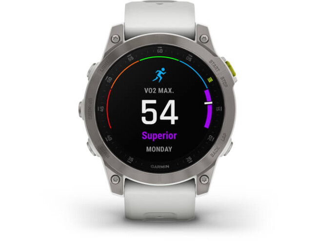 Spordikell Garmin EPIX 2 Sapphire - Carrera White Ti White Band Sapphire - White Titanium