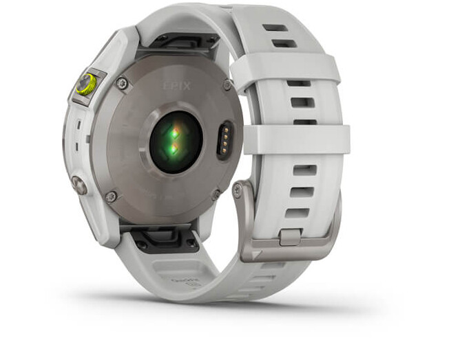 Spordikell Garmin EPIX 2 Sapphire - Carrera White Ti White Band Sapphire - White Titanium