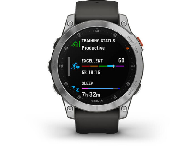 Spordikell Garmin EPIX 2 Silver Slate Band Slate Steel