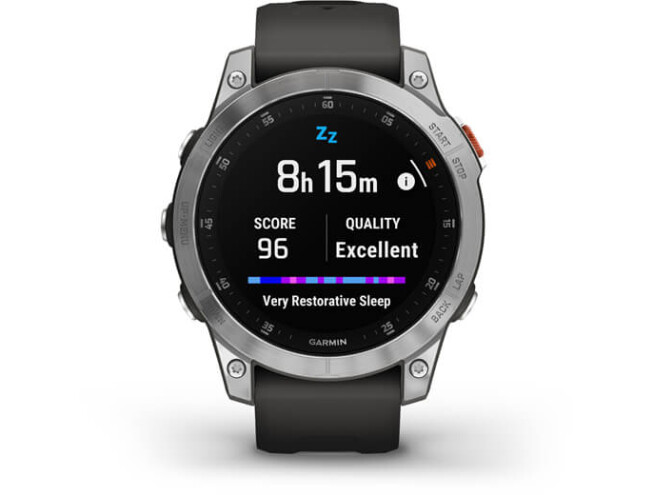 Spordikell Garmin EPIX 2 Silver Slate Band Slate Steel