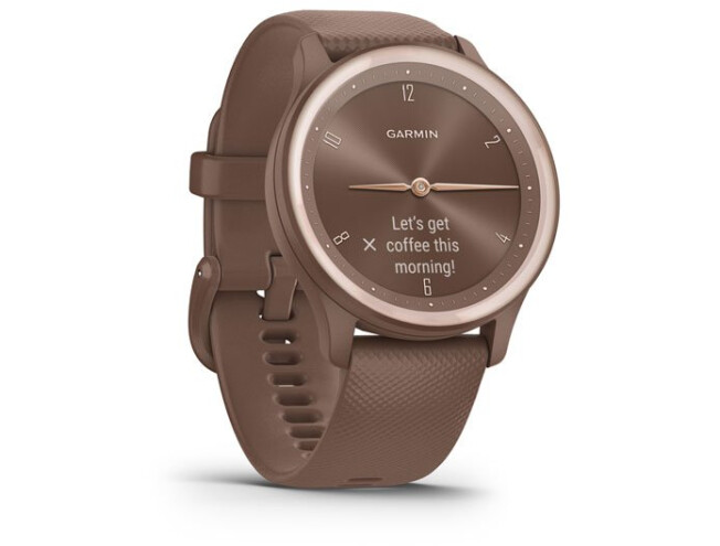 Aktiivsuskell Garmin vivomove Sport Black walnut Silicone Cocoa