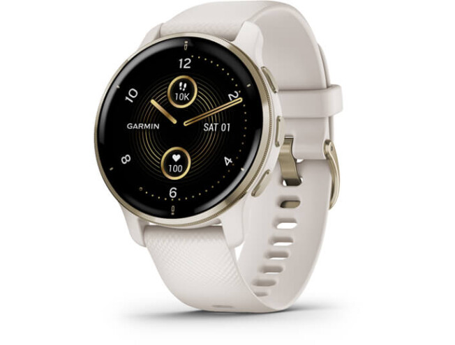 Aktiivsuskell Garmin Venu 2 Plus White Cream Gold Ivory Cream Gold