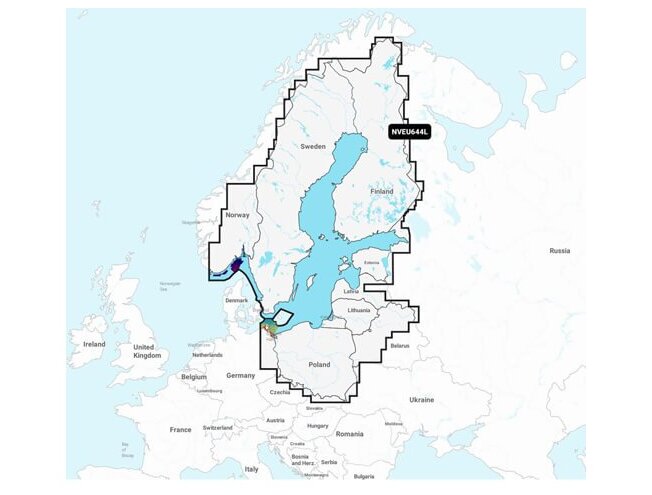 Merekaart GARMIN NAVIONICS VISION+ Baltic Sea NSEU644L