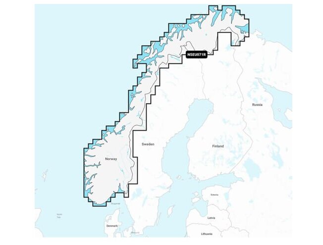 Merekaart GARMIN NAVIONICS+ Norway, Lakes & Rivers NSEU071R