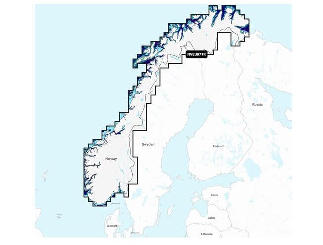 Merekaart GARMIN NAVIONICS VISION+ Norway, Lakes & Rivers NVEU071R