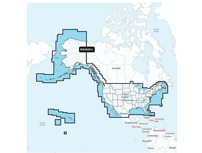 Teised regioonid Navionics+/Navionics Vision+