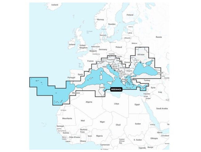Teised regioonid Navionics+/Navionics Vision+