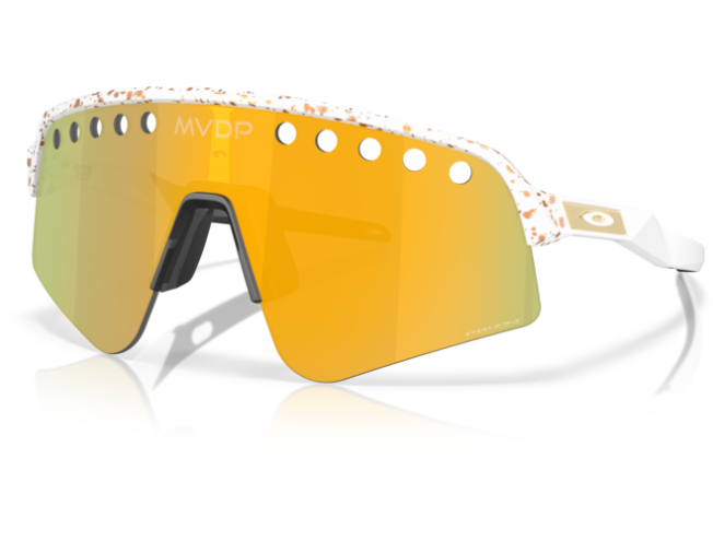 P&auml;ikeseprillid OAKLEY Sutro Lite Sweep erimudelid "Mathieu Van Der Poel Collection" White splatter Prizm 24k