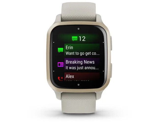 Nutikell Garmin VENU Sq 2 Music - French Gray/Cream Gold