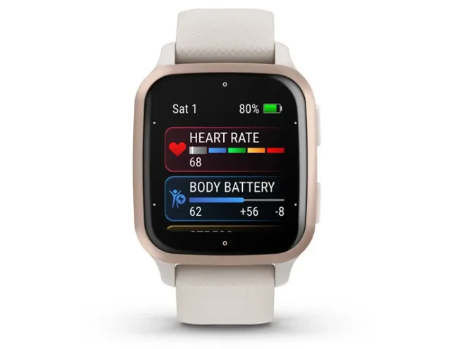 Nutikell Garmin VENU Sq 2 Music - Ivory/Peach Gold