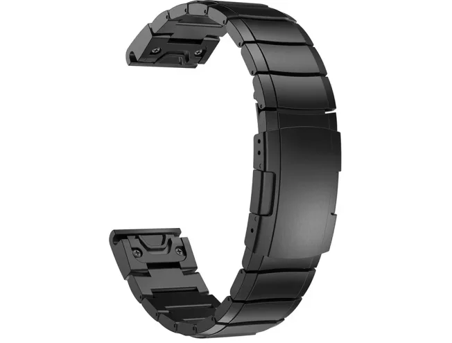 Kiirkinnitusega kellarihmad 26mm Stainless steel - must