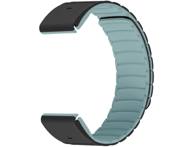Kiirkinnitusega kellarihmad 26mm Magnetiga silikoon - must / helesinine