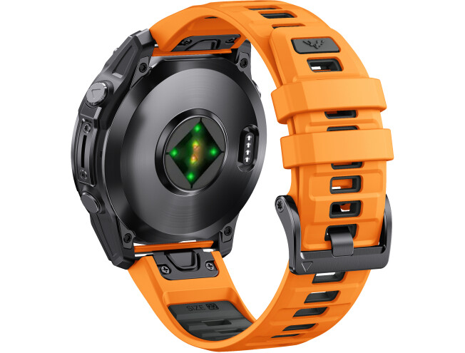 Kiirkinnitusega kellarihmad 26mm Silikoon - Orange