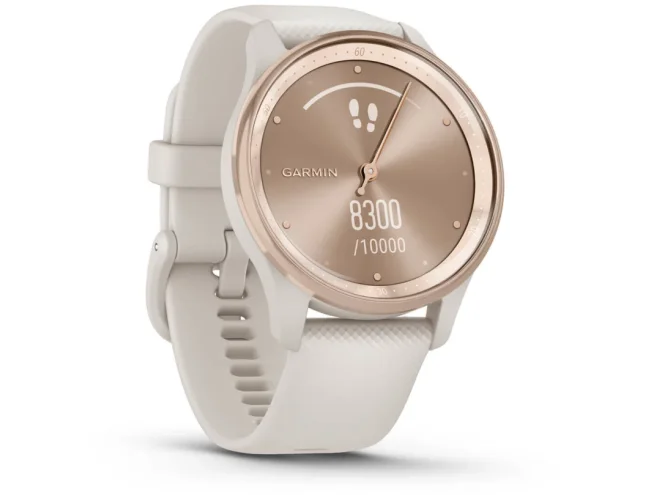 Aktiivsuskell Garmin vivomove Trend White Cream