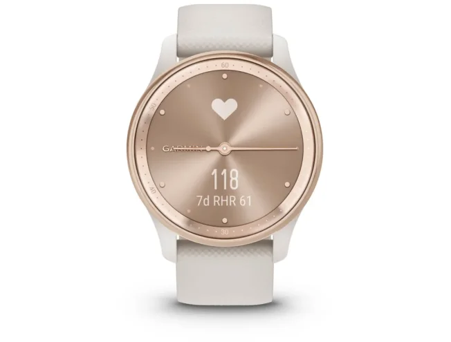 Aktiivsuskell Garmin vivomove Trend White Cream