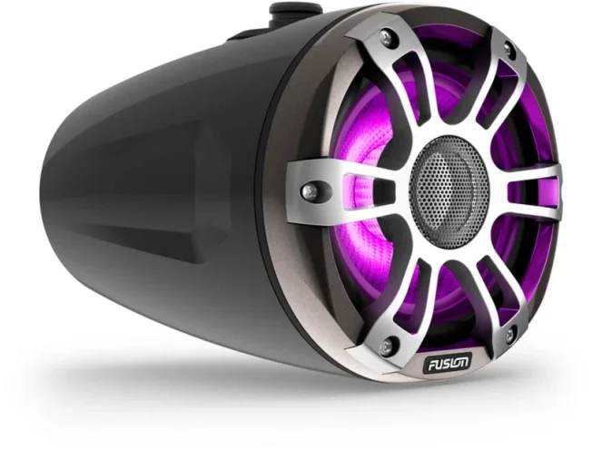 Fusion 3i seeria niiskuskindlad k&otilde;larid 6,5" tollised, 230W CRGBW mustad sport Wake Tower k&otilde;larid (paar) SG-FLT653SPB
