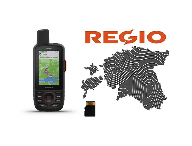 Käsi GPS Garmin GPSMAP 67i + Regio Topo mälukaart GPSMAP 67i + Regio Topo mälukaart
