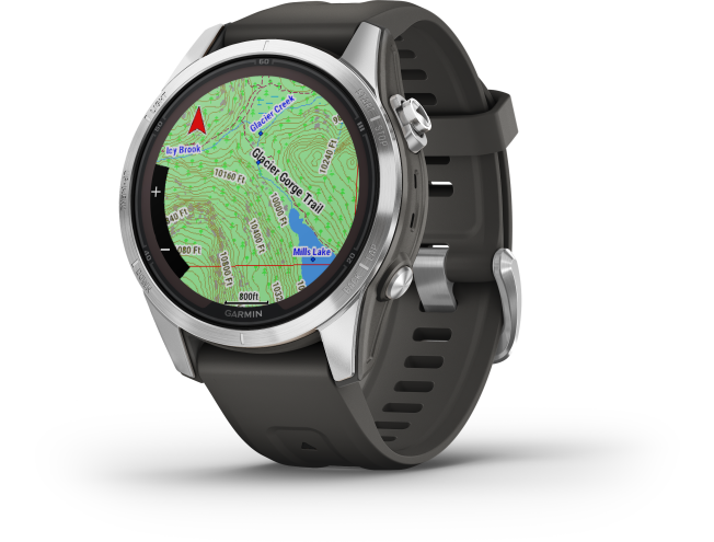 Spordikell Garmin fenix 7S PRO Solar Silver Graphite