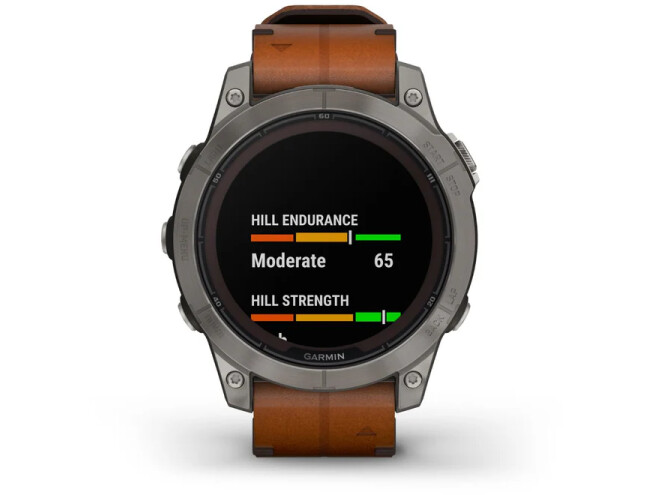 Spordikell Garmin fenix 7 PRO Solar Sapphire - Titanium Brown Leather