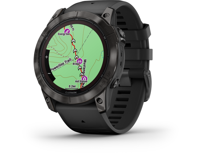 Spordikell Garmin fenix 7X PRO Sapphire Solar - Carbon Gray TLC Ti Black Sapphire - Carbon Gray TLC Ti Black