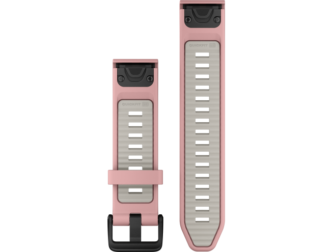 QUICKFIT 20 kellarihmad (20mm) Silikoon - Dust Rose/Fog Gray