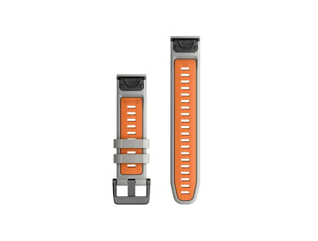 QUICKFIT 22 kellarihmad (22mm) Silikoon - Fog Gray/Ember Orange