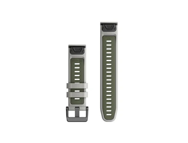 QUICKFIT 22 kellarihmad (22mm) Silikoon - Fog Gray/Moss