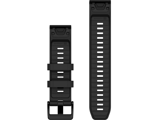 QUICKFIT 22 kellarihmad (22mm) Silikoon - Black/Black