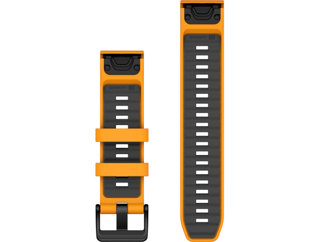 QUICKFIT 22 kellarihmad (22mm) Silikoon - Spark Orange/Graphite