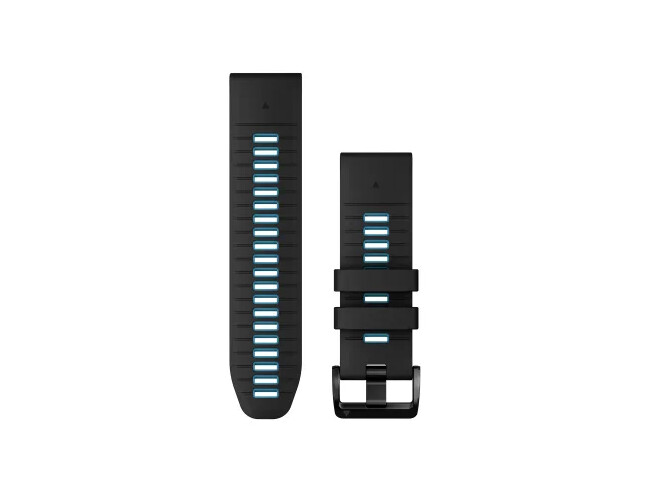 QUICKFIT 26 silikoon kellarihmad (26mm) twotone Silikoon - Black/Cirrus Blue