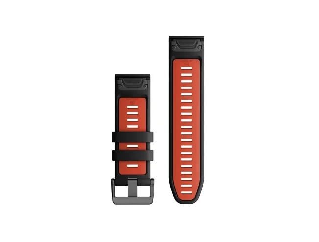 QUICKFIT 26 kellarihmad (26mm) Silikoon - Black/Flame Red