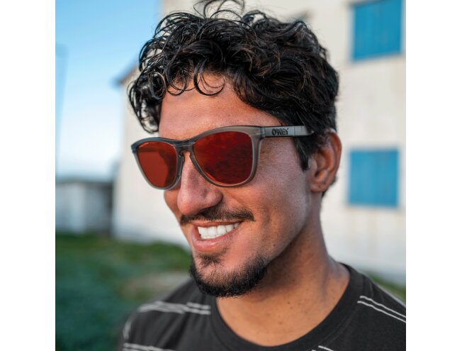 P&auml;ikeseprillid OAKLEY Frogskins Range Matte Grey Smoke/Grey Ink Prizm Ruby