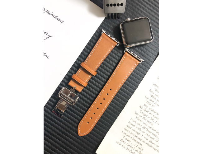Kiiraasaga kunstnahast kellarihm Apple watch Pruun 38/40/41