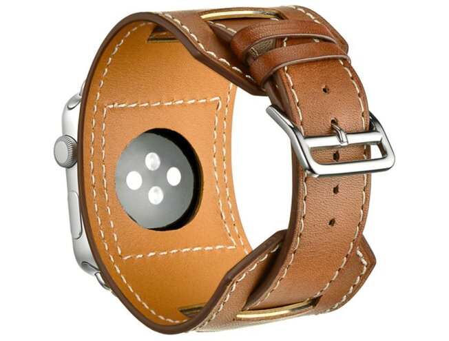 Kunstnahast lai kellarihm Apple watch Pruun 42/44/45